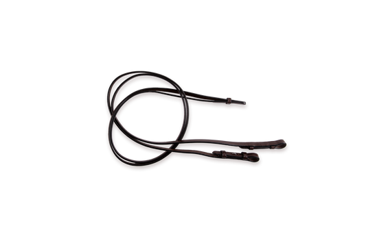 Smooth leather reins 1/2 without buckle 