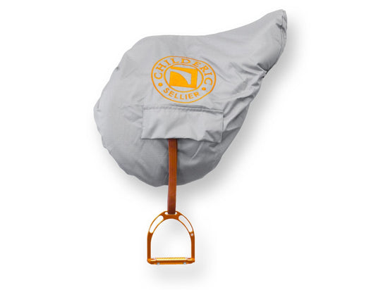 Saddle cover with stirrup leather loops 