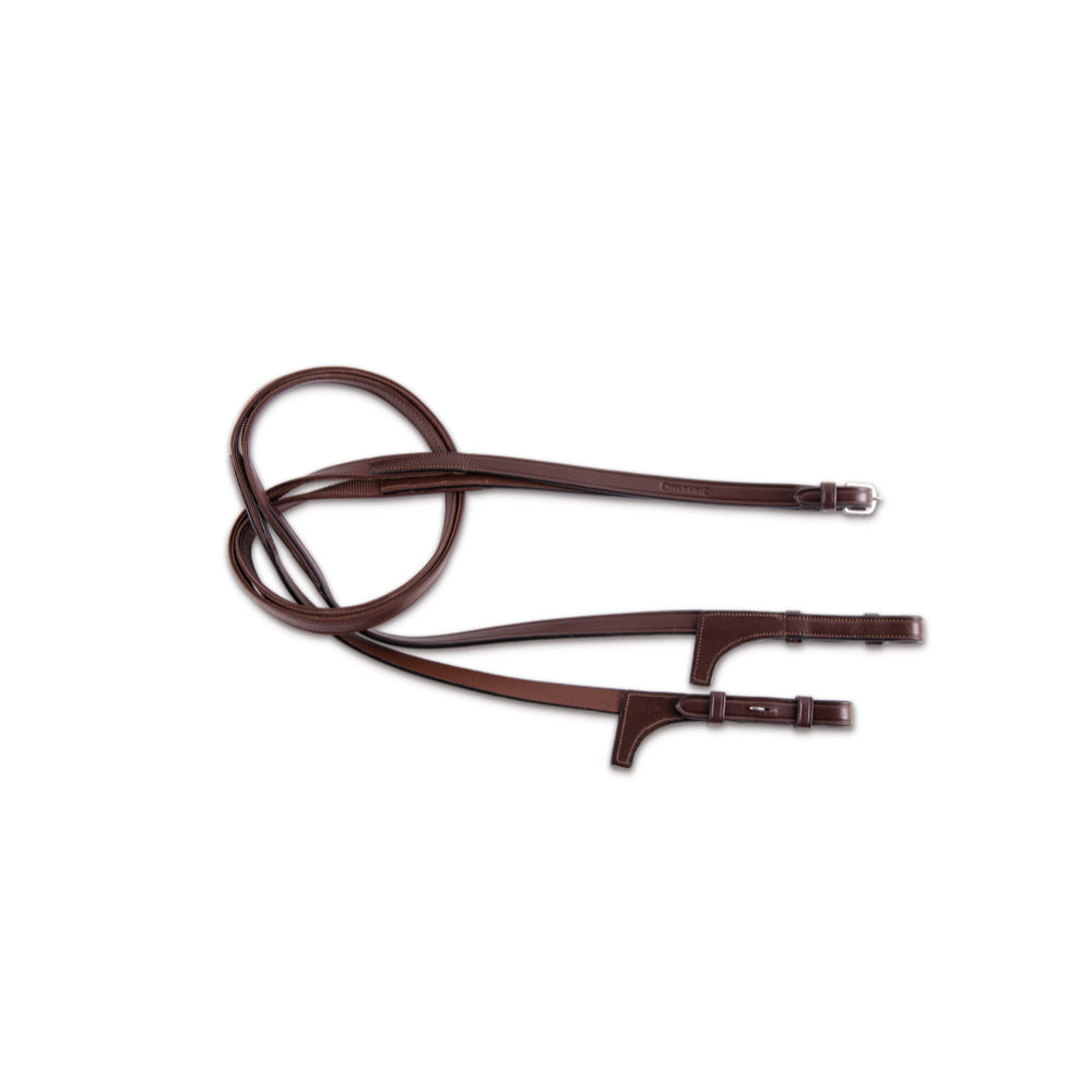 Rênes Cuir et Grip 1/2 avec arrêtoirs