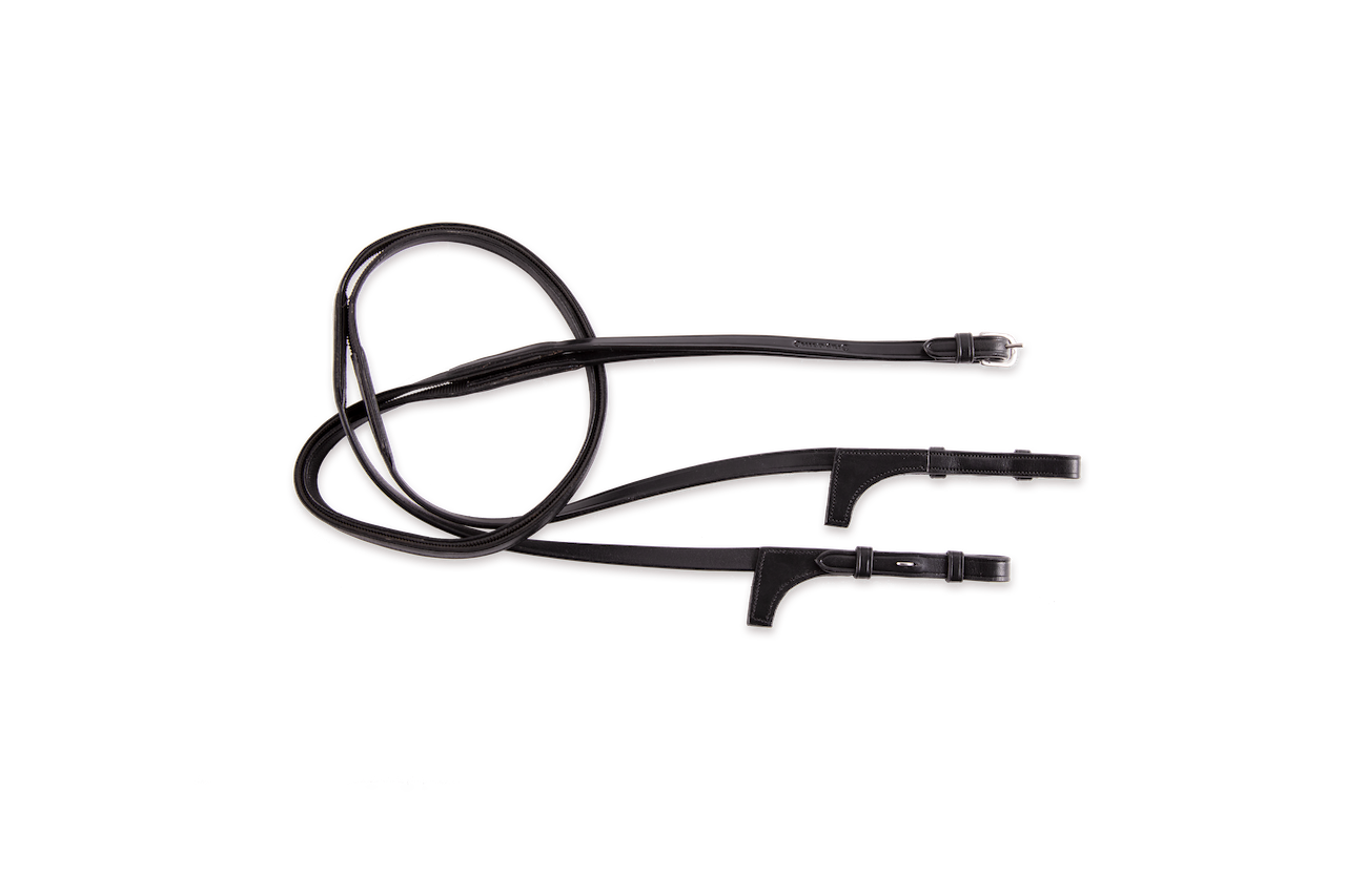 Leather and grip 5/8 reins with yoke stops 
